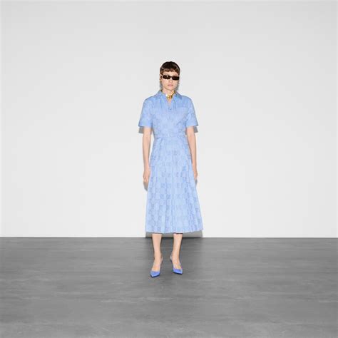 gucci poplin dress